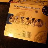 Silber-Set Deutschland 6 x 10 Euro 2011 PP/ Proof