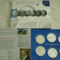 Silber-Set Deutschland 6 x 10 Euro 2005 PP/ Proof