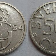 Schweden 50 Öre 1984 ## C3