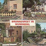 95632 Wunsiedel im Fichtelgebirge Brunnenfest um 1978 4 Ansichten