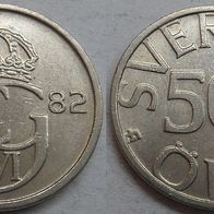 Schweden 50 Öre 1982 ## C3