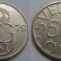 Schweden 50 Öre 1979 ## C3
