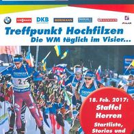 PRG Staffel Männer IBU-Biathlon-WM 18.2.2017 Hochfilzen Tirol Österreich biatlon