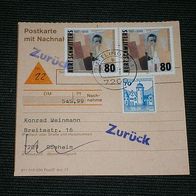 Bund, Postkarte mit Nachnahme