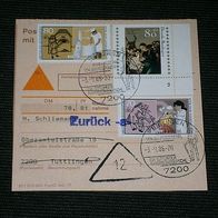 Bund, Postkarte mit Nachnahme