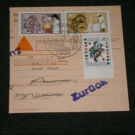 Bund, Postkarte mit Nachnahme