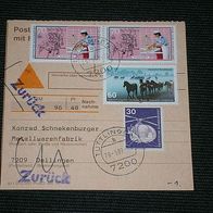 Bund, Postkarte mit Nachnahme