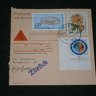 Bund, Postkarte mit Nachnahme