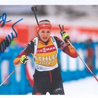 Autogramm Foto Biathlon Luise Kummer Jena SV Eintracht Frankenhain Thüringen IBU