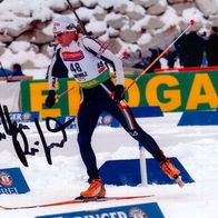 Autogramm Foto Biathlon René-Laurent Vuillermoz Valle d’Aosta Petit Cré Italien
