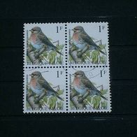 Belgien, MNr.2509 w, Viererblock gestempelt
