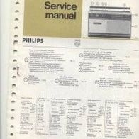 Service Manual für Philips Radiorekorder 22 RR392/00R/19R