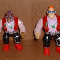 Mutation Bebop Ninja Turtles Kunststoff Figur mit 2 Gesichtern Playmates Toys 1992