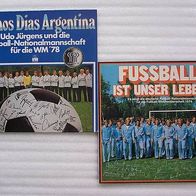 Zwei LPs : Fußball WM 1974 und 1978