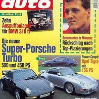 sport auto 696, Super Porsche, Opel Tigra, Renault Clio, BMW 318