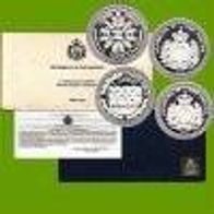 San Marino Silber- SET 10 000 und 5 000 Lire 1999 PP/ Proof Europ. Währungsunion