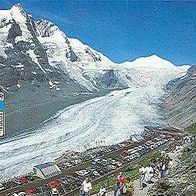 A 9844 Heiligenblut am Großglockner Parkplatz mit Gletscher