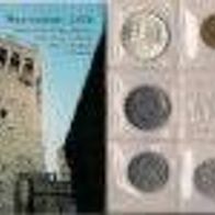 San Marino Kursmünzensatz 1976 mit 8 Münzen "Familie FAO"