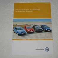 VW Cityvan (5/2002) Prospekt