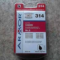 Amor Kompatible Tintenpatrone für Canon nr.5 Black/ schwarz 26,5ml