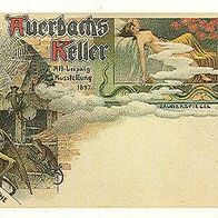 04103 Leipzig Auerbachs Keller Reprokarte Ausstellung 1897