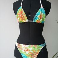 NEU: Bikini Gr. 36 Triangel Spitze Badeanzug Neckholder Bademode Beachwear