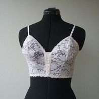 BH Gr. 70 A Büstenhalter Bustier Top Bralett Spitze Bügel Dessous Lingerie Retro