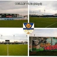 AK Stadion Postkarte Belle Vue Rhyl Wales FC stadium postcard Stadion stade stadio