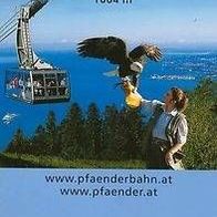 Broschüre Seilbahn cable car Pfänder Bregenz Österreich Austria Bodensee Berg