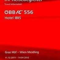 Reisebegleiter ÖBB IC 556 Graz - Wien 11/12 Österreich Austria railway Eisenbahn