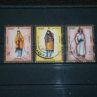 Oman, MNr.332,333,336 gestempelt - Trachten -