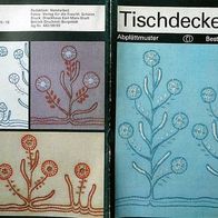 2150 Tischdecke Blüten stilisiert sticken, Verlag für die Frau