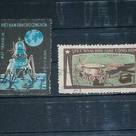 Vietnam, MNr.671,674 gestempelt -Luna 16 + 17-