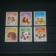 Vietnam, MNr.2168/74, Teilsatz gestempelt -Hunde-