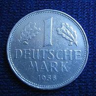 1 D-Mark 1956 D Deutsche Mark ##177