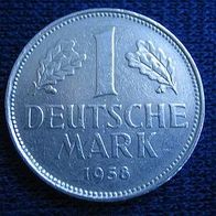1 Mark 1958 J Deutsche Mark ##179