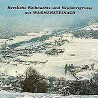 95485 Warmensteinach im Fichtelgebirge Weihnachts- und Neujahrsgrüße 1979