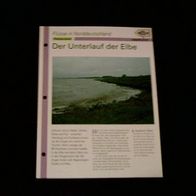 Der Unterlauf der Elbe - Infokarte über