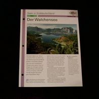 Der Walchensee - Infokarte über