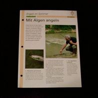 Mit Algen angeln - Infokarte über