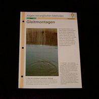 Gleitmontagen - Infokarte über