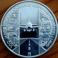10 Euro Silber 2009 Internationale Luftfahrtausstellung Randschrift Typ A oder B