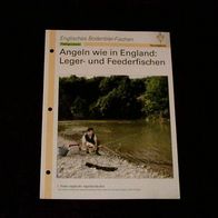 Angeln wie in England: Leger- und Feederfischen - Infokarte über