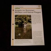 Angeln im Sommer: Mücken und kleine Fliegen - Infokarte über