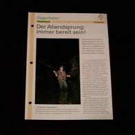 Der Abendsprung: Immer bereit sein! - Infokarte über