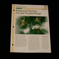Reservoir-Fischen mit der Trockenfliege - Infokarte über