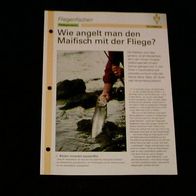 Wie angelt man den Maifisch mit der Fliege? - Infokarte über