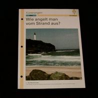 Wie angelt man vom Strand aus? - Infokarte über