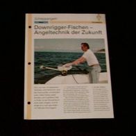 Downrigger-Fischen - Angeltechnik der Zukunft - Infokarte über