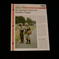 So kommt man an Insider-Tipps - Infokarte über